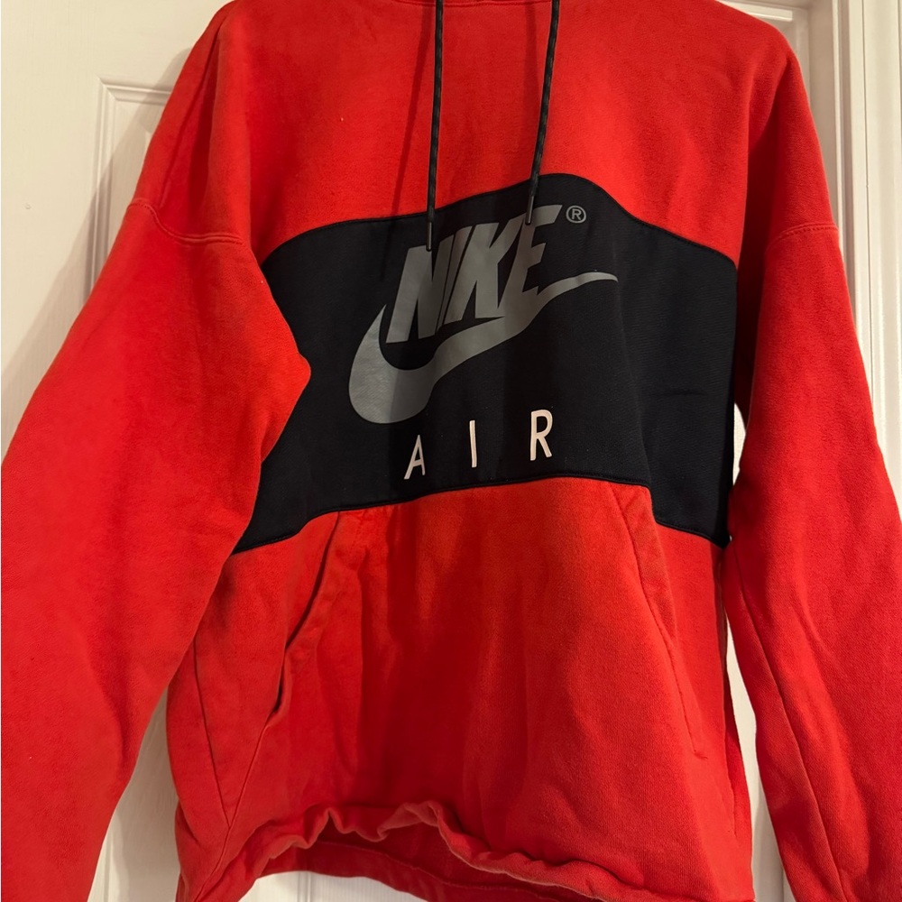 Nike Red and Black Sweatshirt